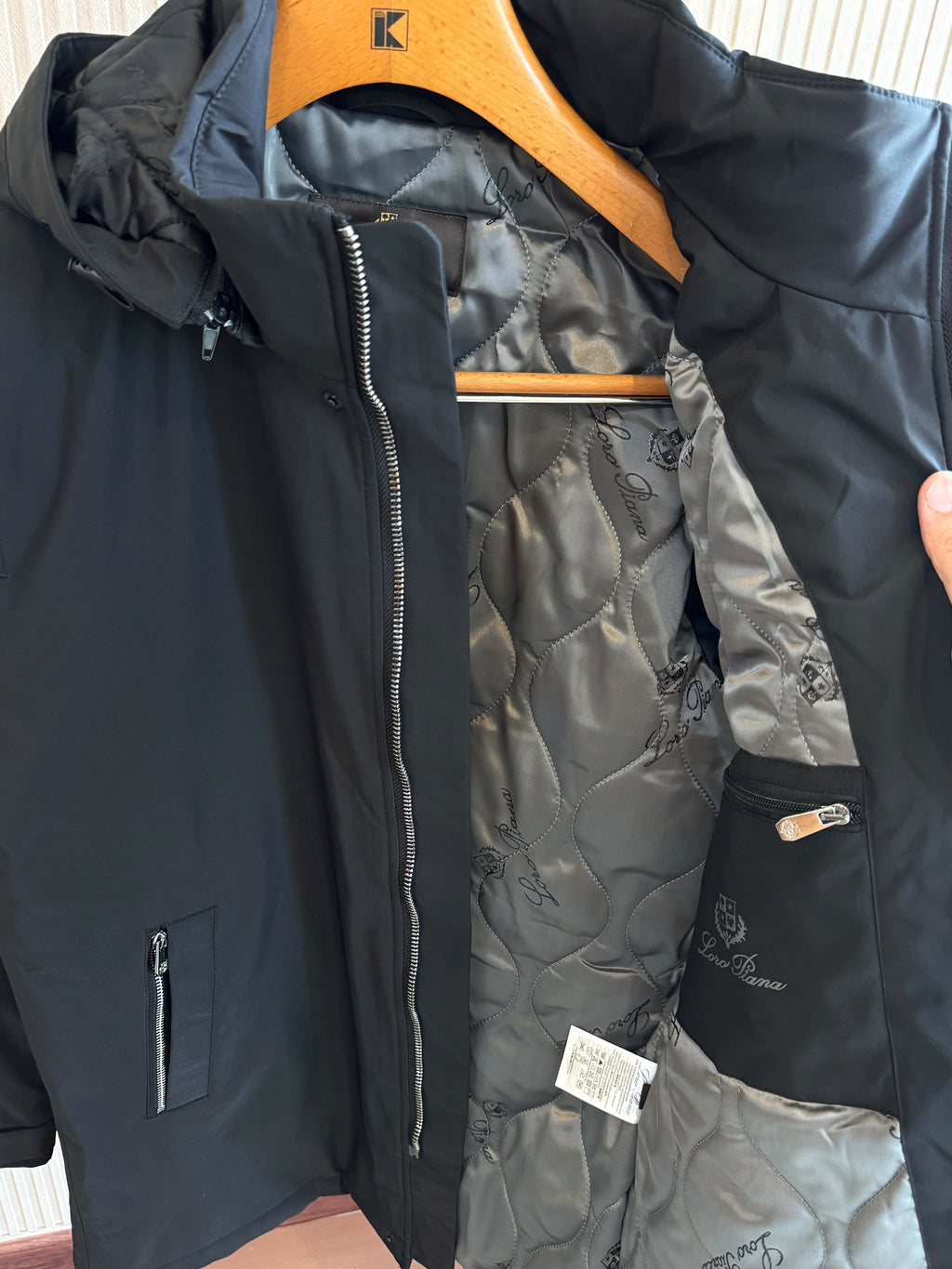 Loro Piana Men Quilted Lined Hooded Coat