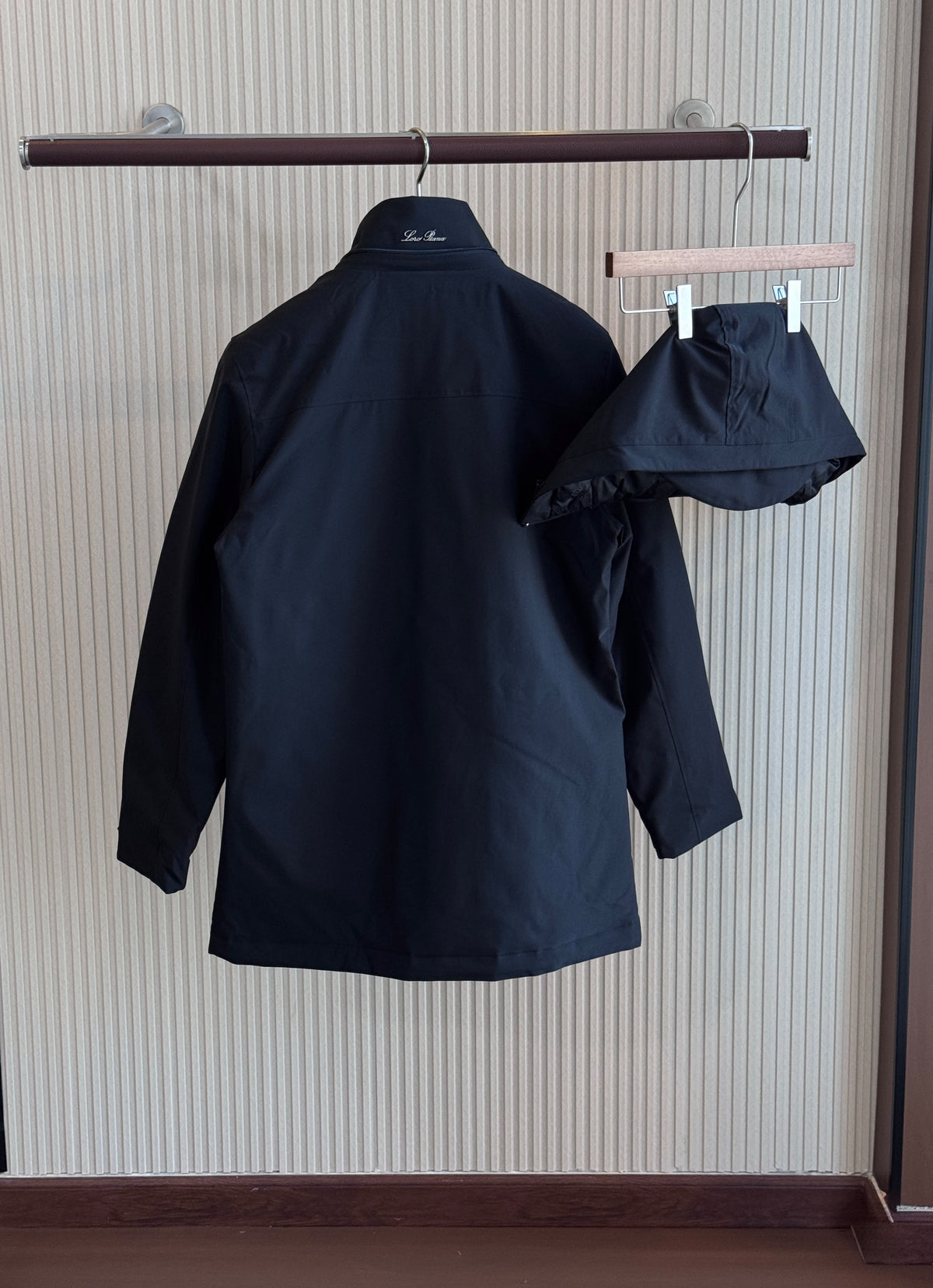 Loro Piana Men Quilted Lined Hooded Coat