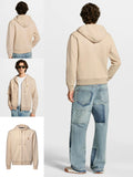 LV Men Small Logo Full Zip Hoodie