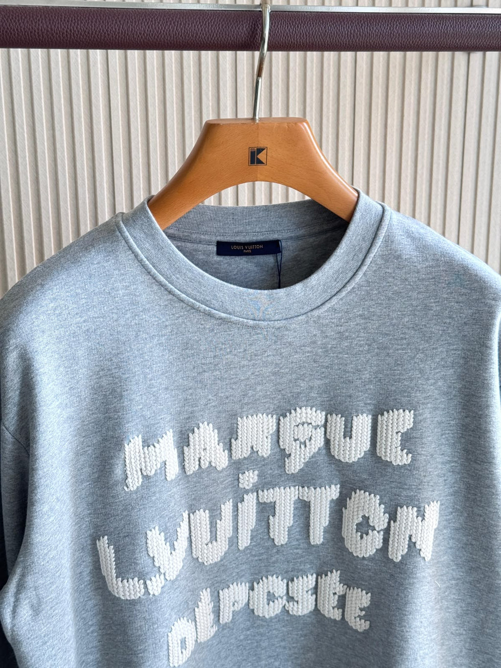 LV Men Embroidered Script Sweater