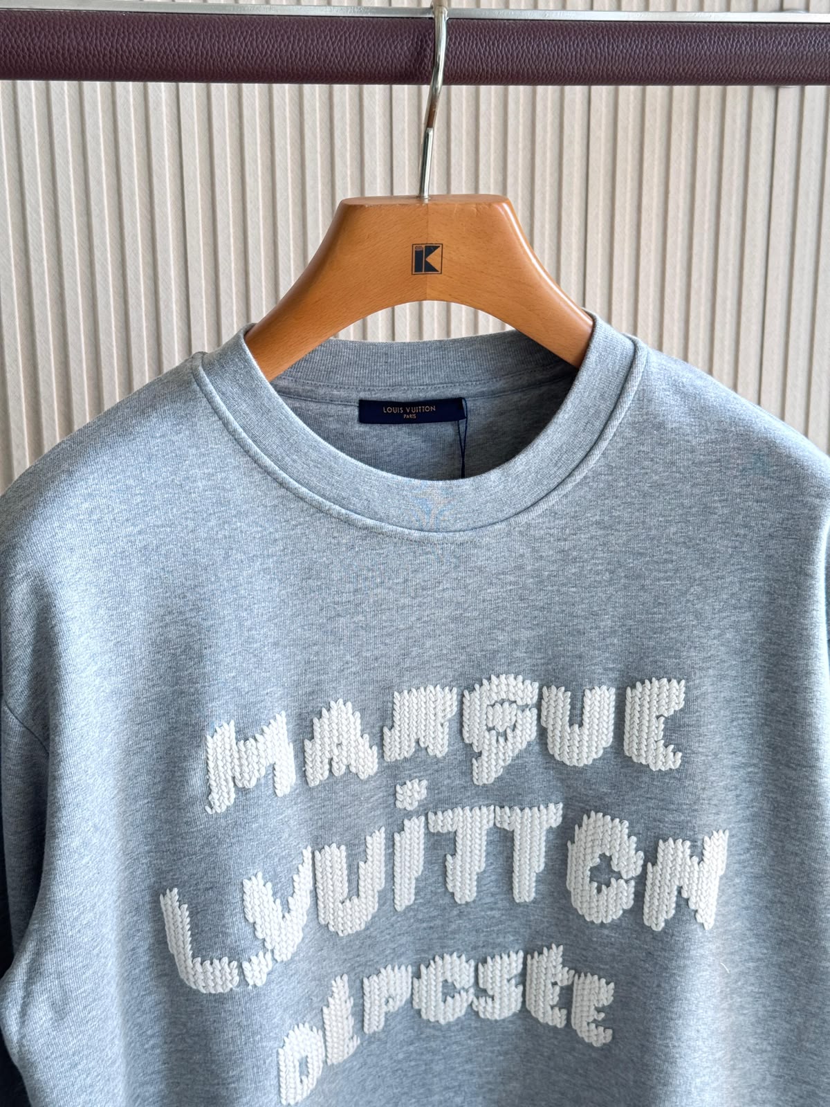 LV Men Embroidered Script Sweater