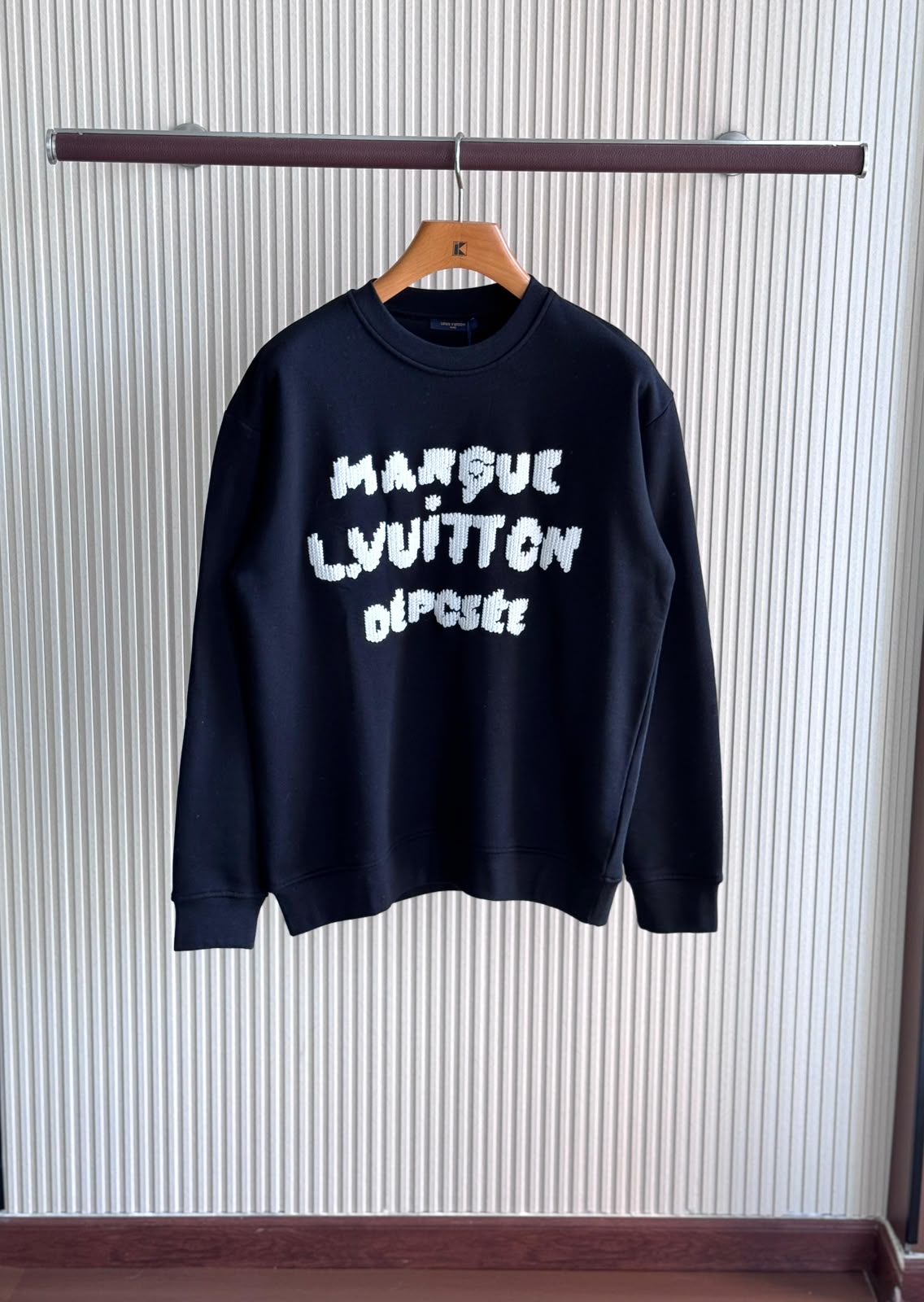 LV Men Embroidered Script Sweater
