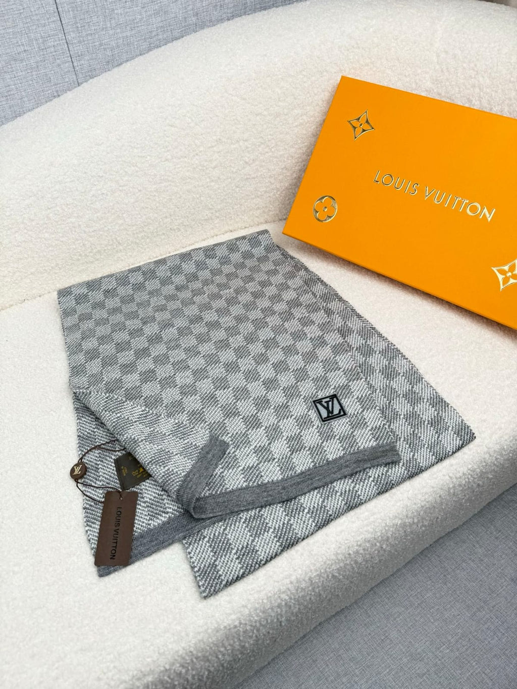 LV Large Checkerboard Scarf