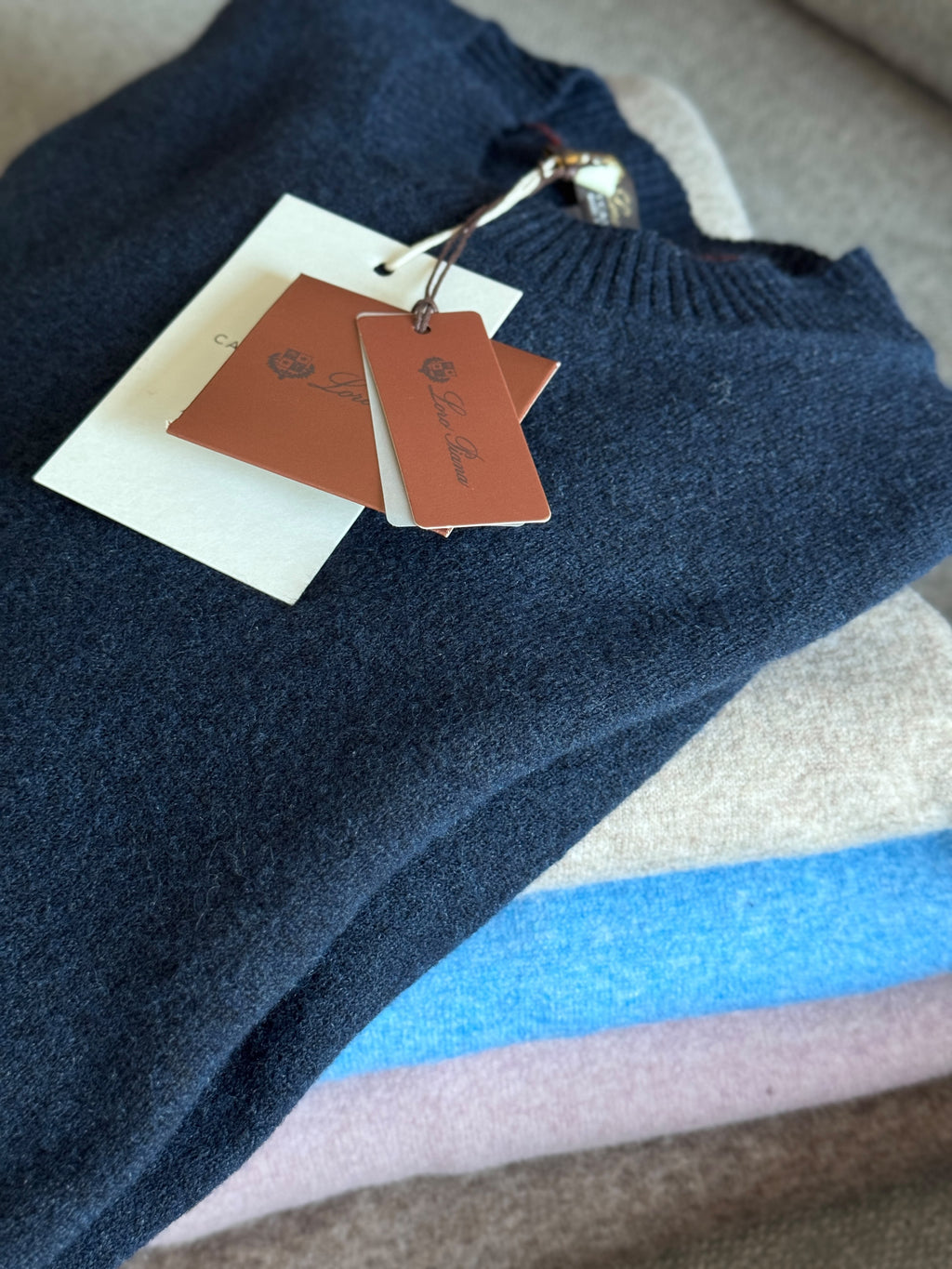 Loro Piana Men Crew Neck Knit Sweater