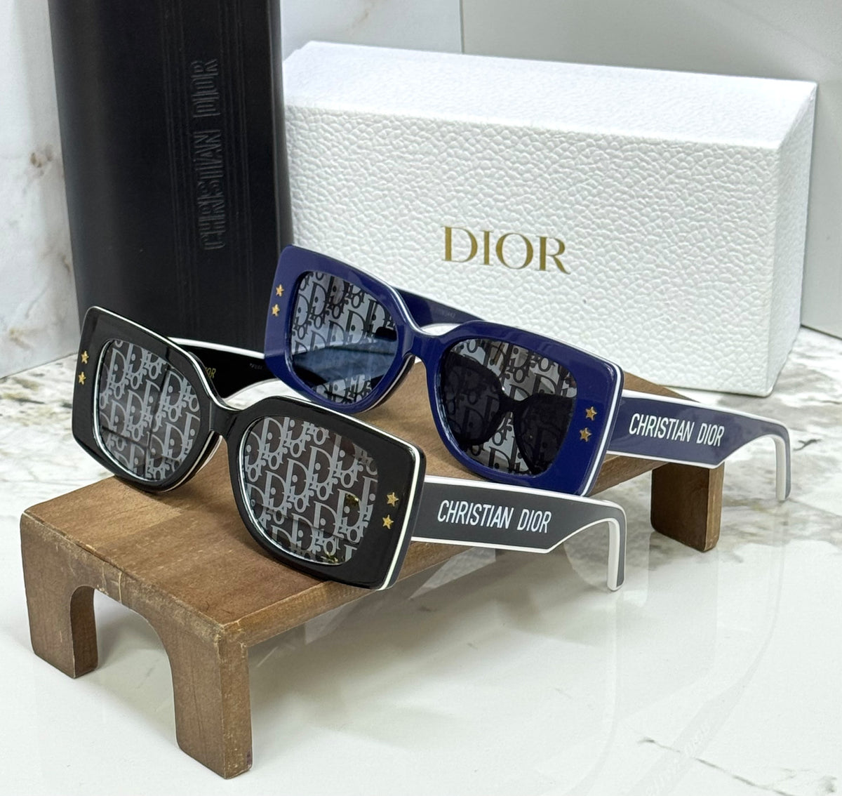 Dior Square Star Plain Lens Sunglasses