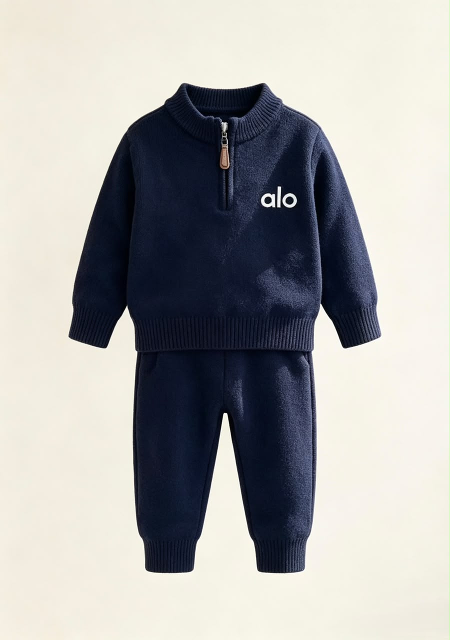 alo Baby Half Zip Tracksuit