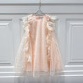 Dior Baby Blush Tulle Ruffle Dress