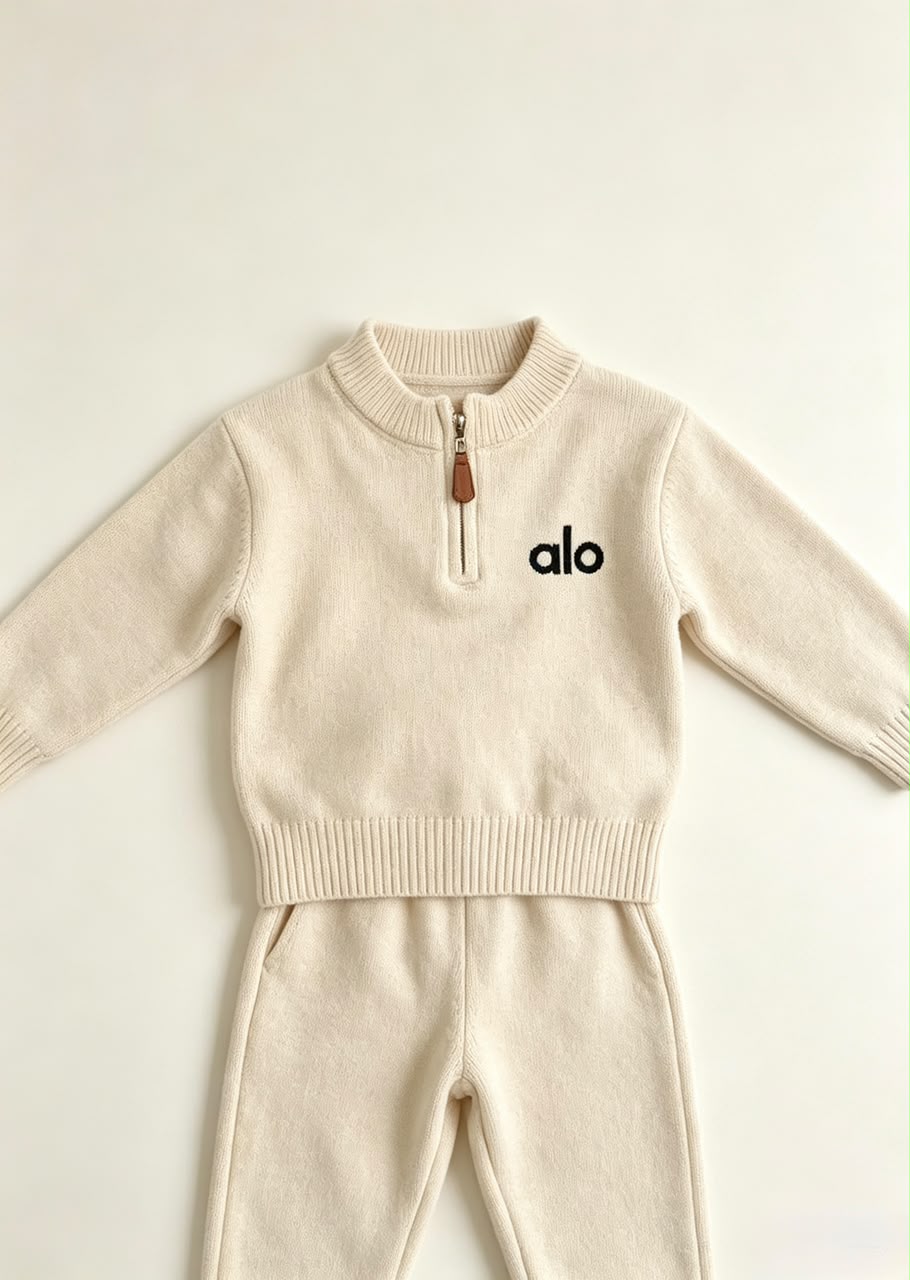 alo Baby Half Zip Tracksuit