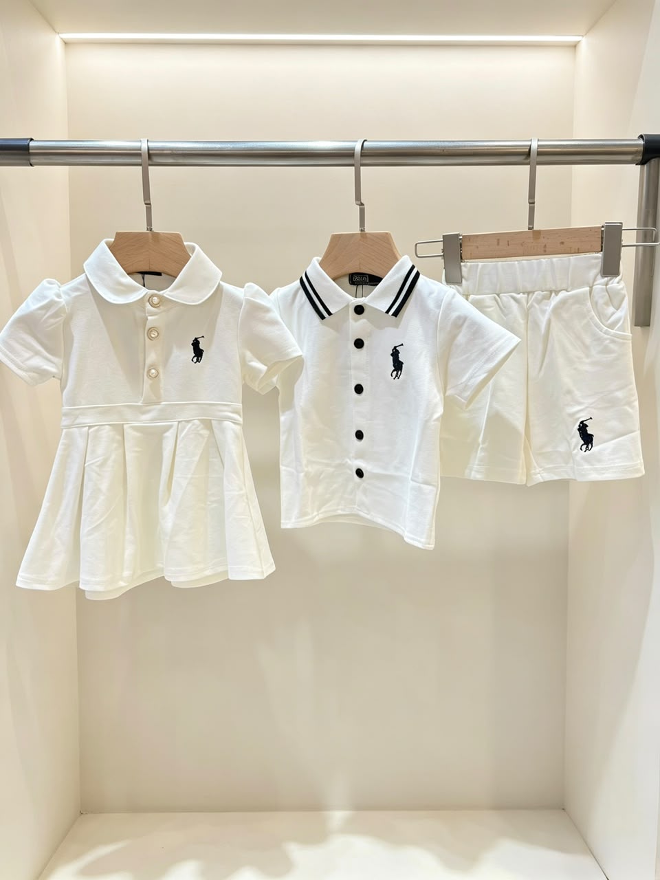 polo Baby Collared Pleated Dress