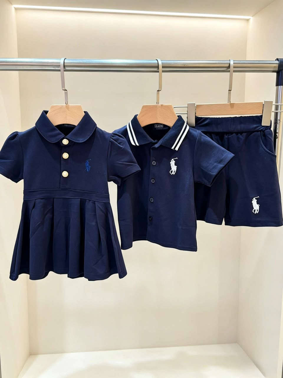 polo Baby Collared Pleated Dress
