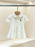 polo Baby Collared Pleated Dress