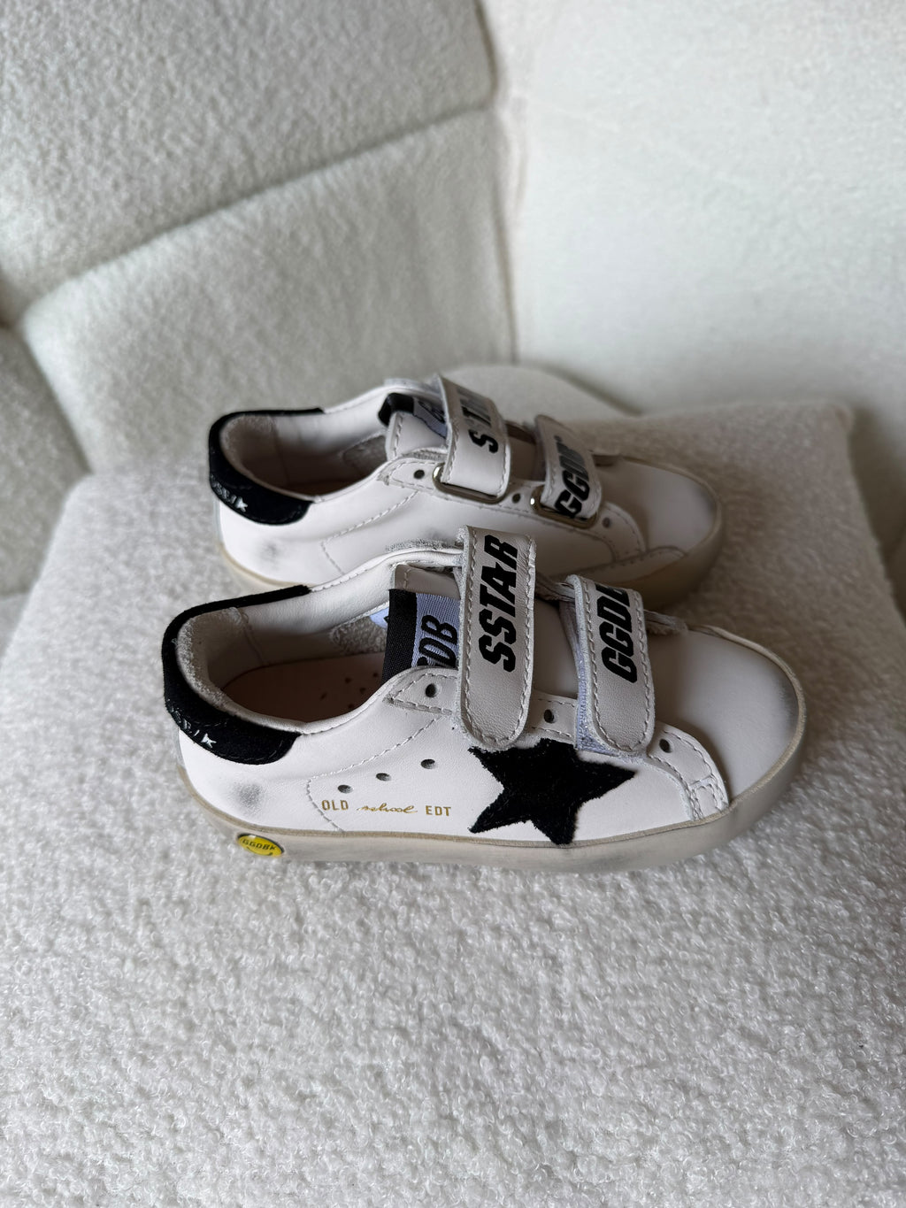 Golden Goose Kids Double Strap Star Sneakers
