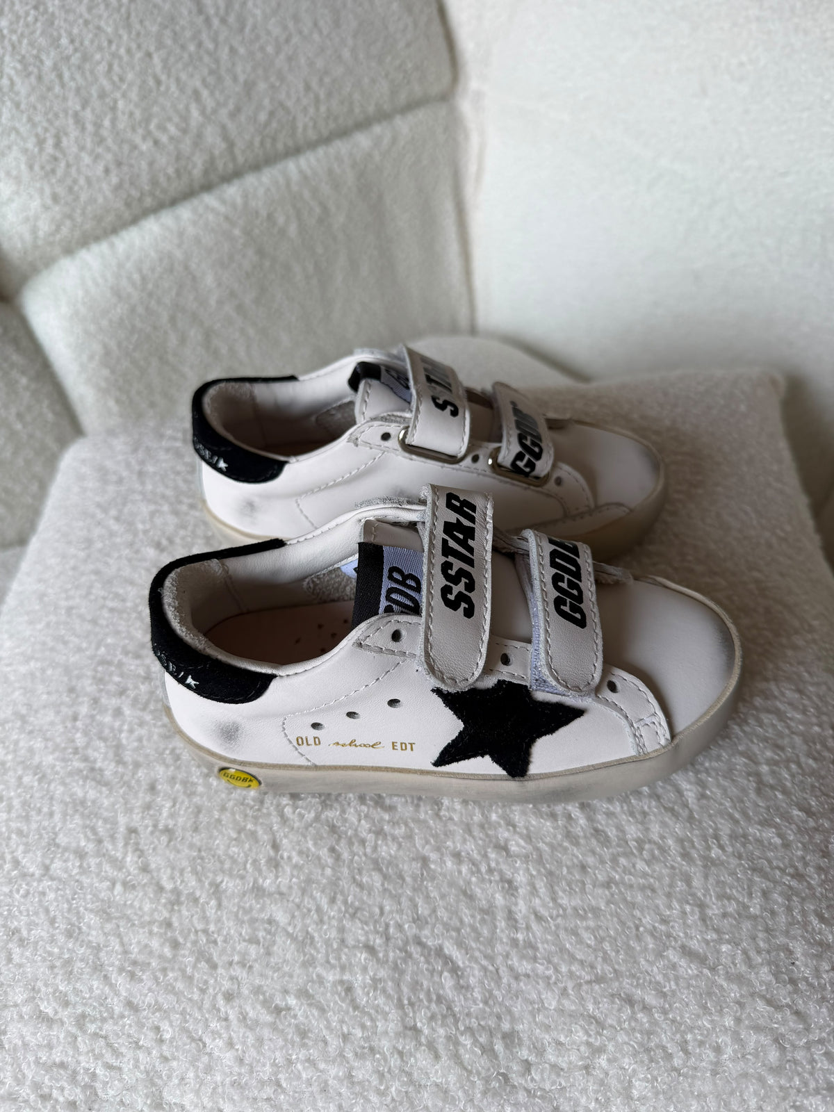 Golden Goose Kids Double Strap Star Sneakers