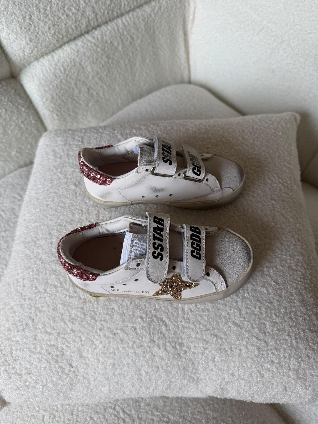 Golden Goose Kids Double Strap Star Sneakers