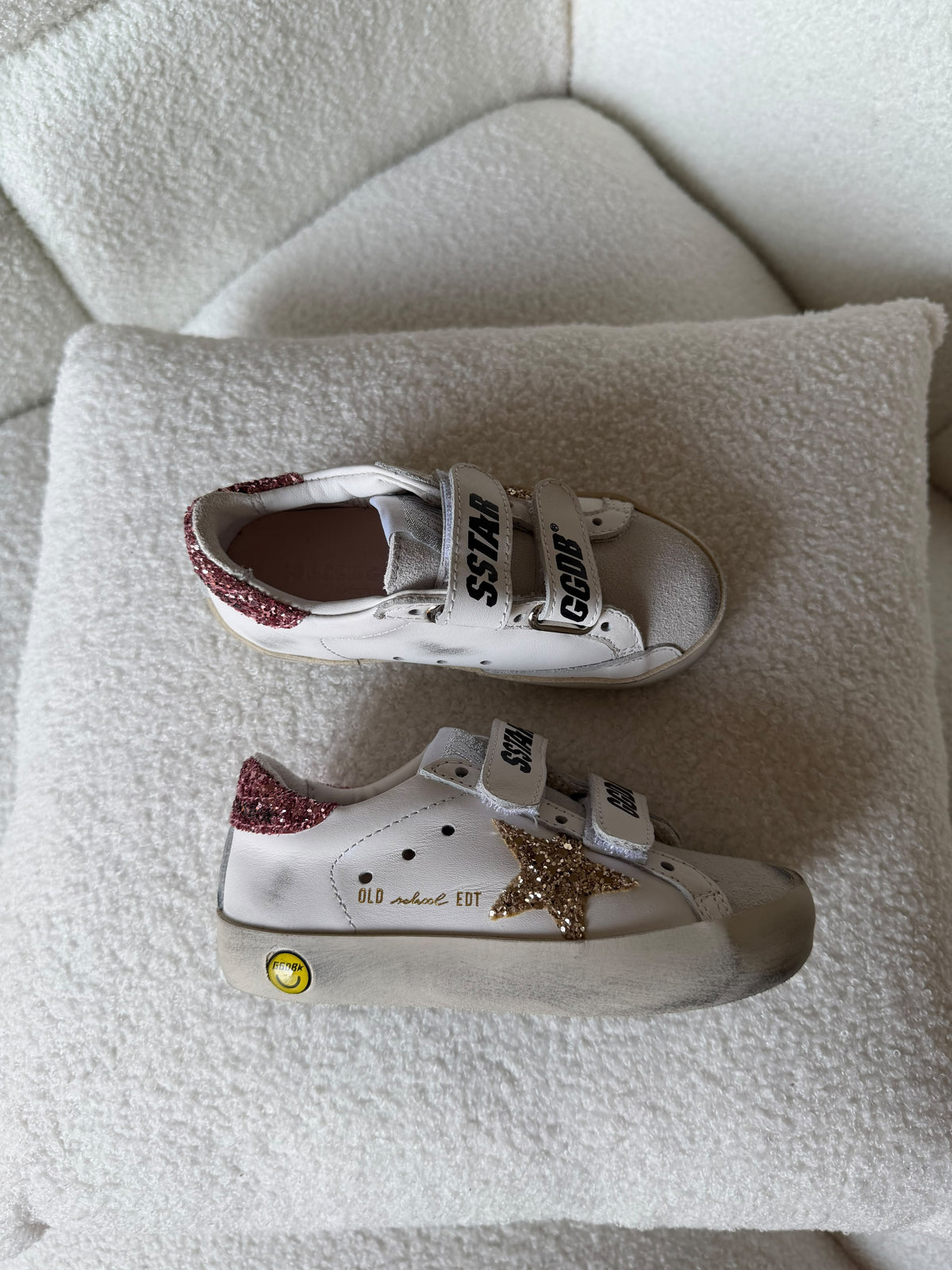 Golden Goose Kids Double Strap Star Sneakers