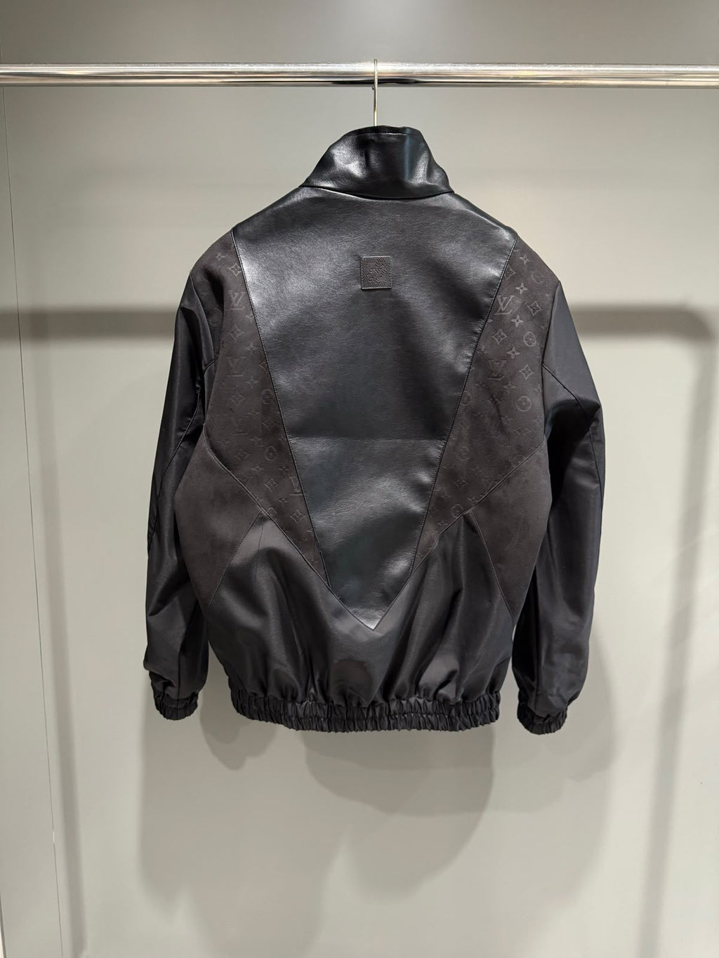 LV Monogram Panel Stand Collar Jacket