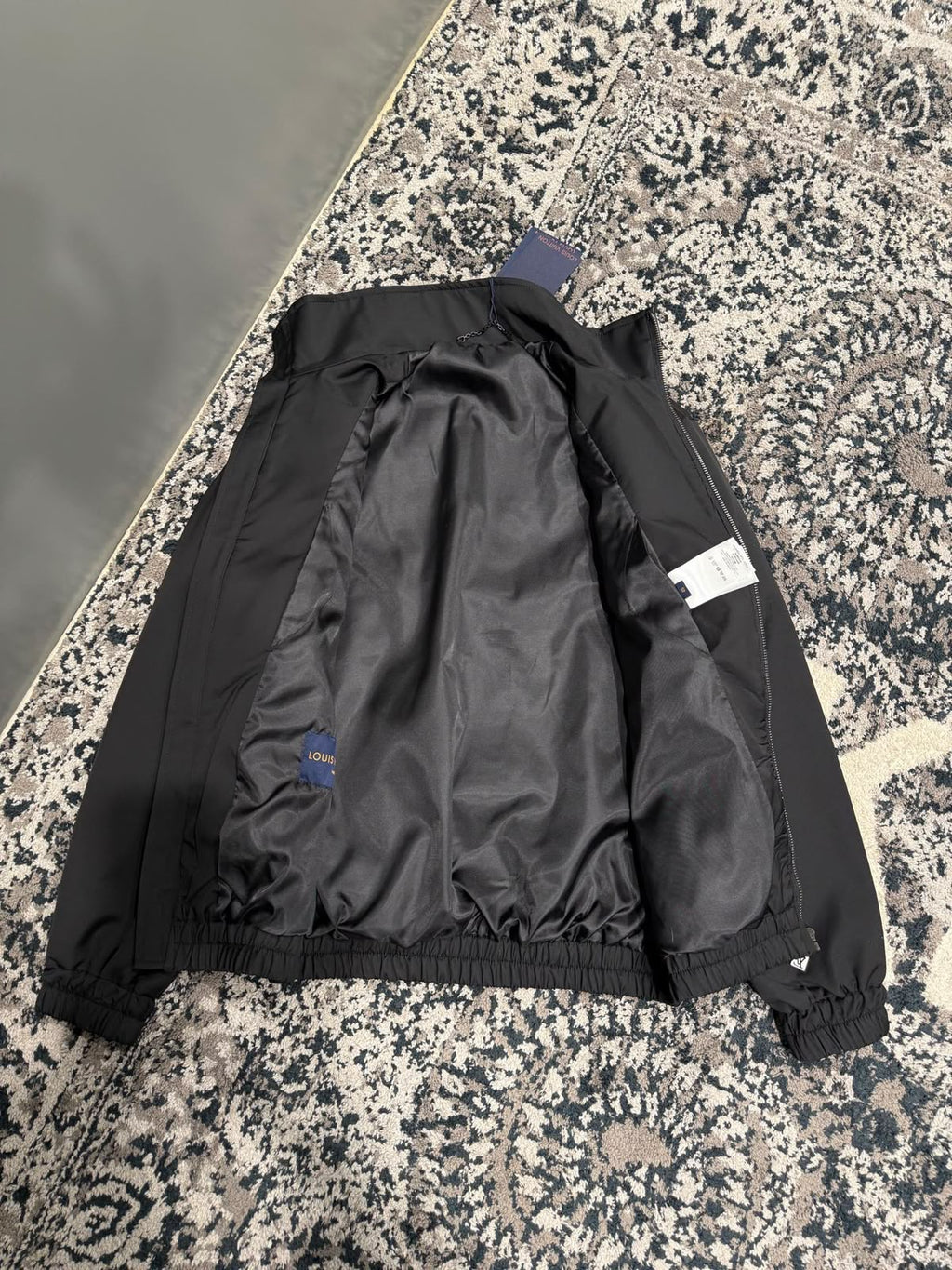 LV Monogram Panel Stand Collar Jacket