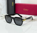 Cartier Square Ribbed Temple Sunglasses
