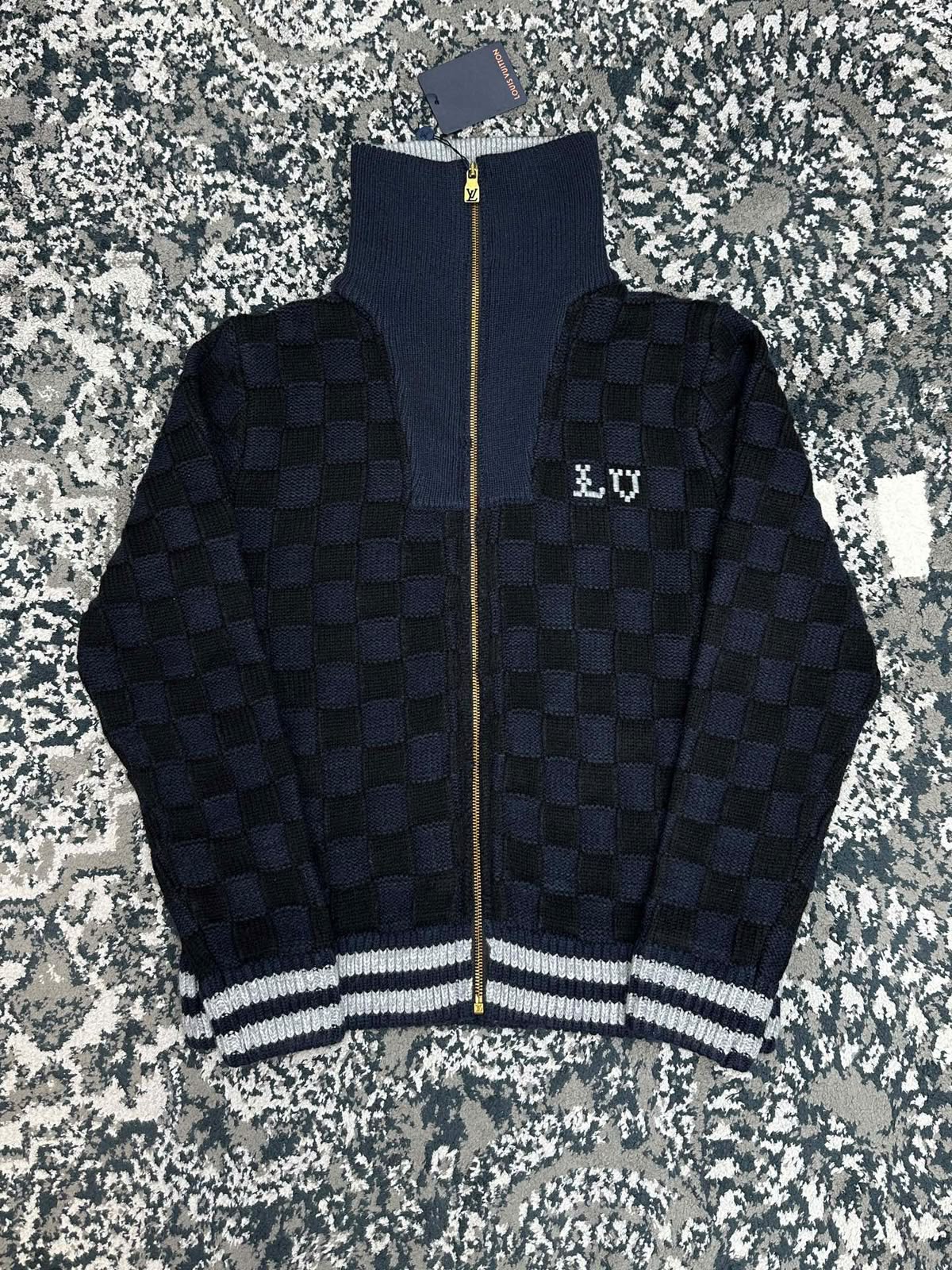LV Damier Knit Zip Jacket