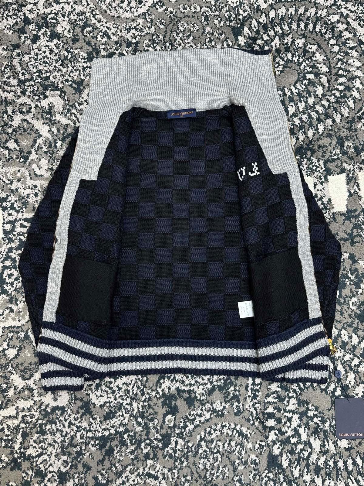LV Damier Knit Zip Jacket