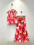 PUCCI  Kids Swirl Sleeveless Trouser Set