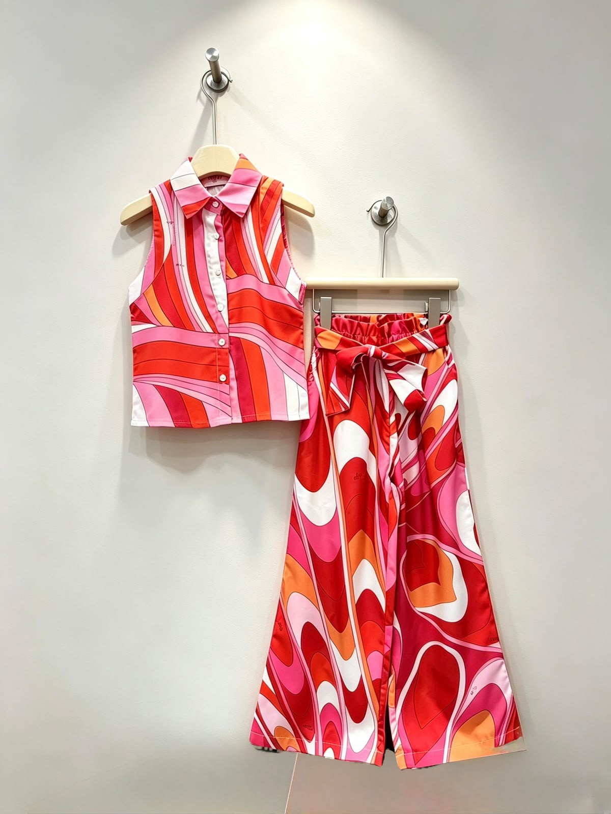 PUCCI  Kids Swirl Sleeveless Trouser Set