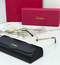 Cartier Rimless Geometric Clear Glasses