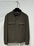 Zegna Stand Collar Flap Pocket Jacket