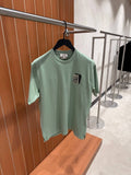 HERMES Overlapping Chest Patch Crew Neck T Shirt