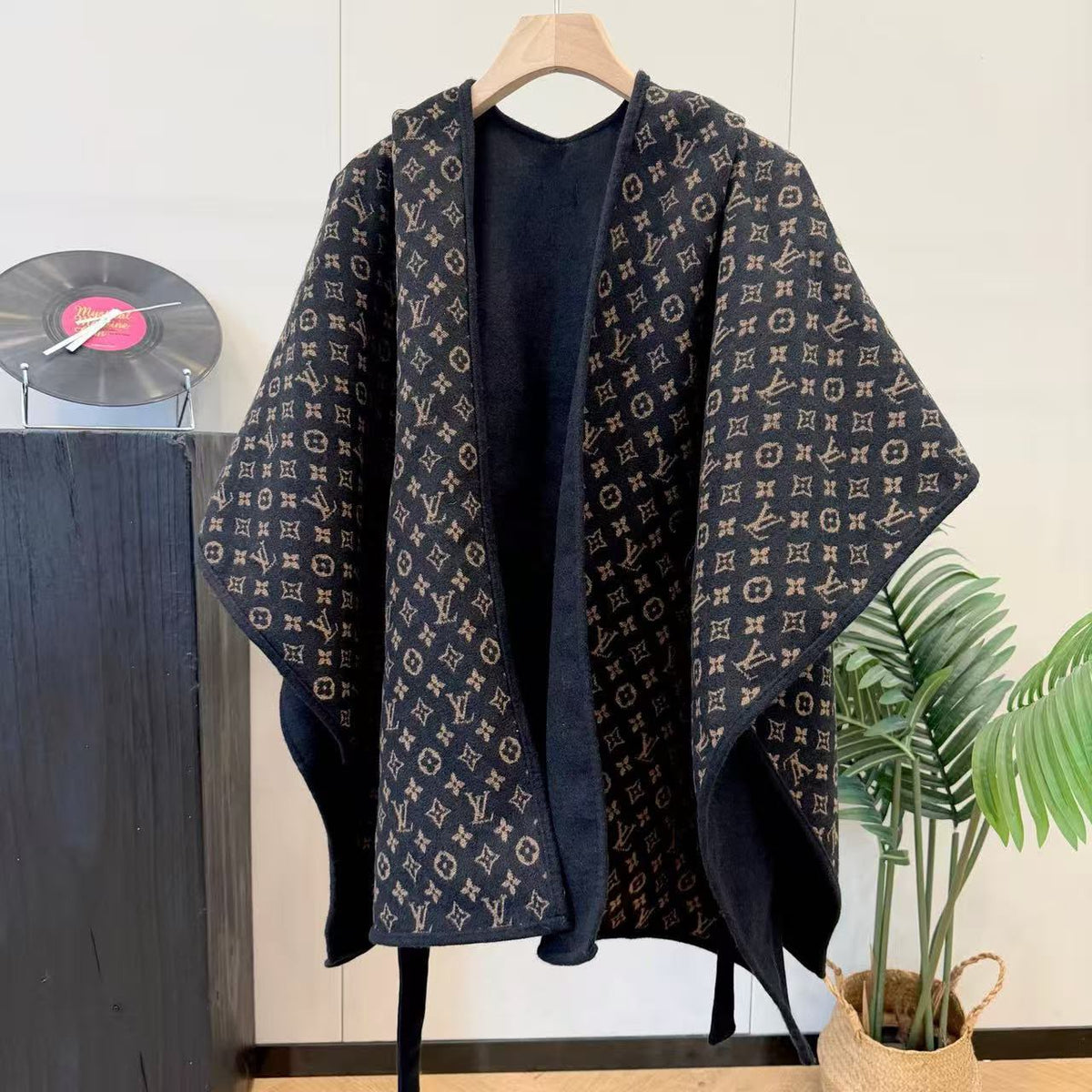 LV Monogram Cape Shawl