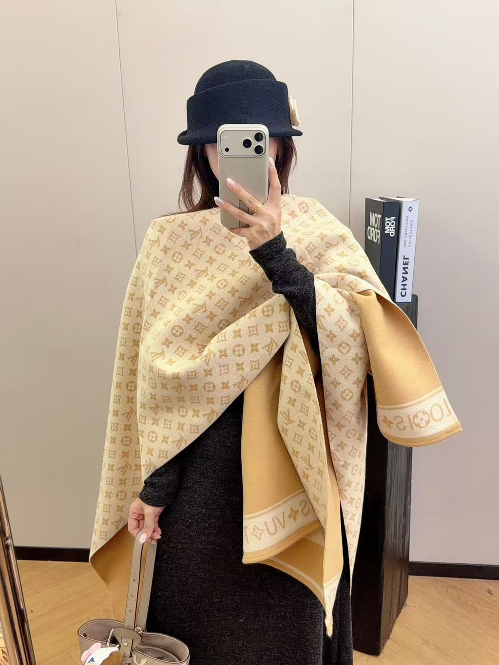 LV Monogram Cape Shawl