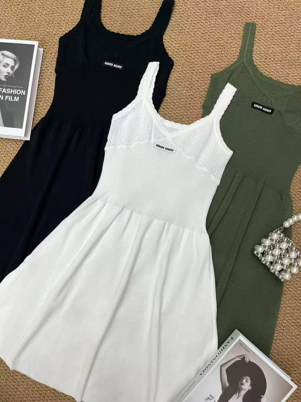 MIU MIU Sleeveless Flared Dress