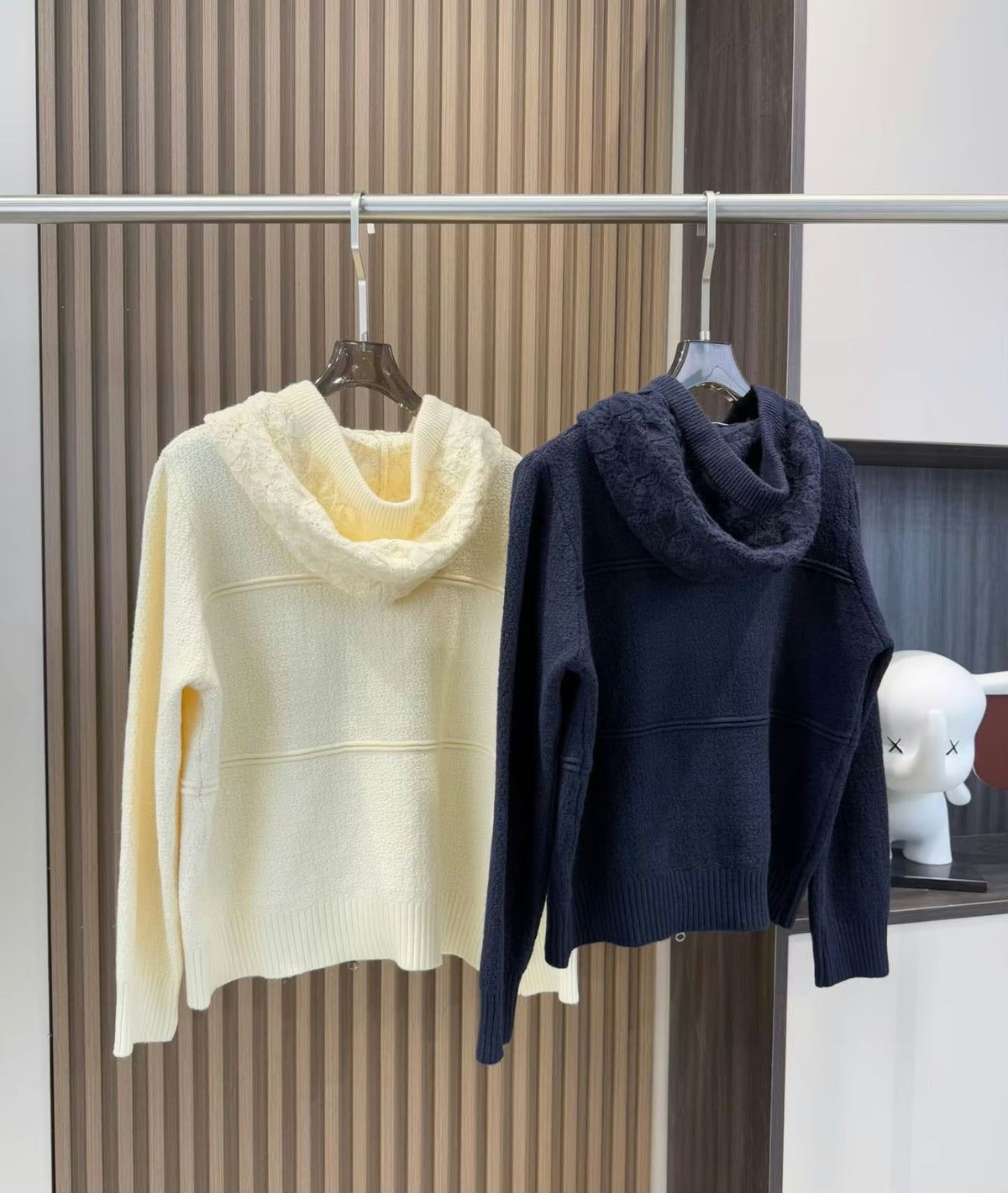 DIOR Hooded Zip-Up Cardigan