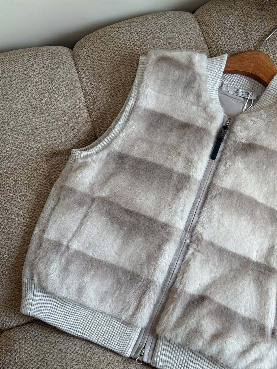 BRUNELLO CUCINELLI Textured Zip-Up Vest