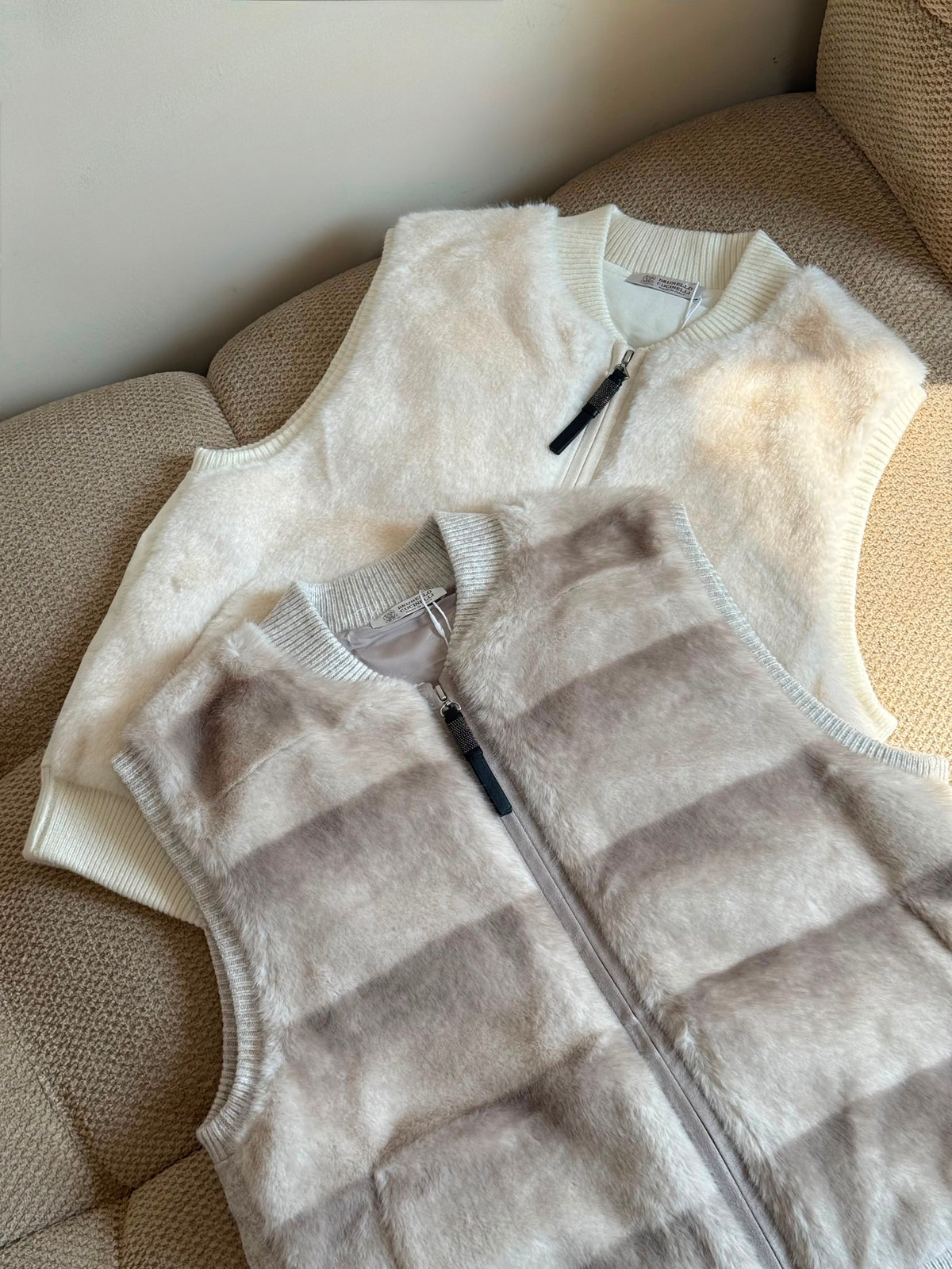 BRUNELLO CUCINELLI Textured Zip-Up Vest
