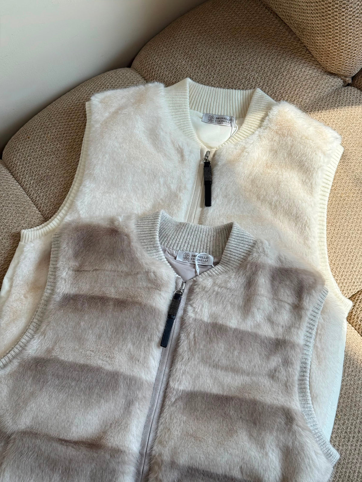 BRUNELLO CUCINELLI Textured Zip-Up Vest