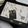 Valentino Garavani VLogo Signature Crystal Necklace and Earrings Set