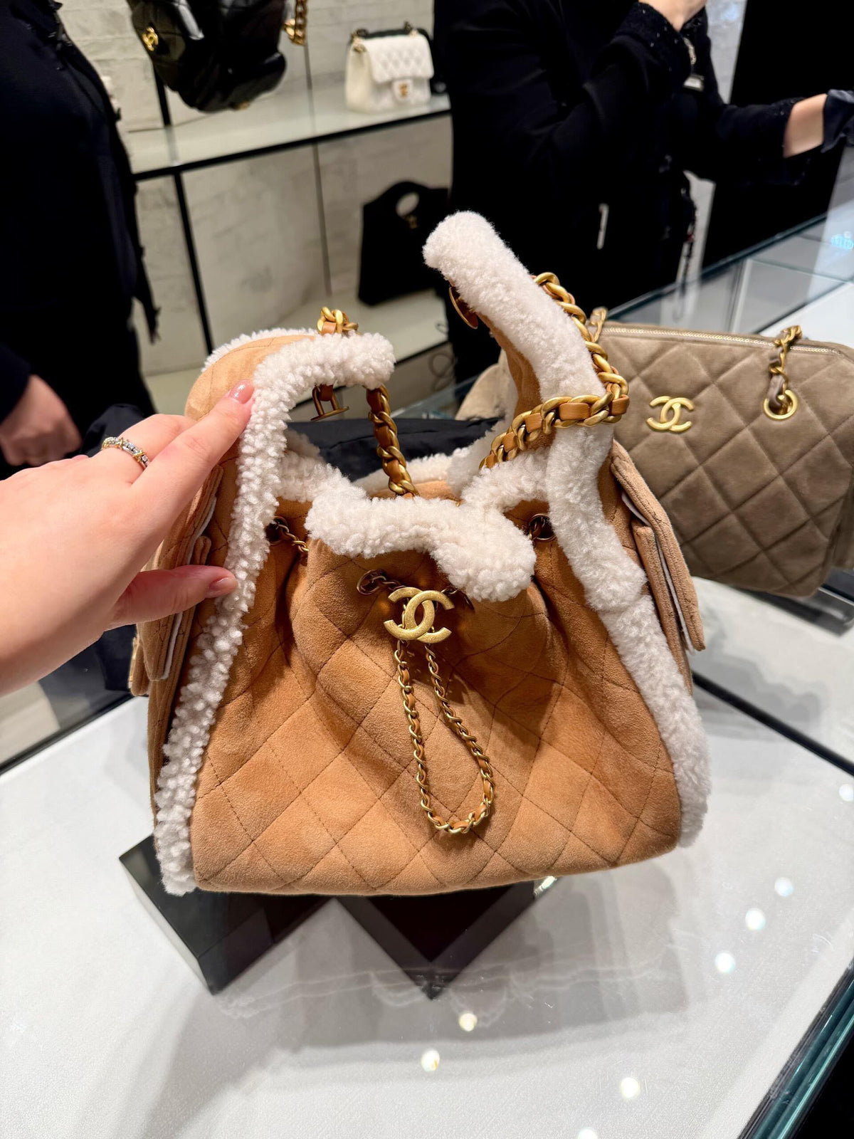 Chanel Small Shearling Sheepskin