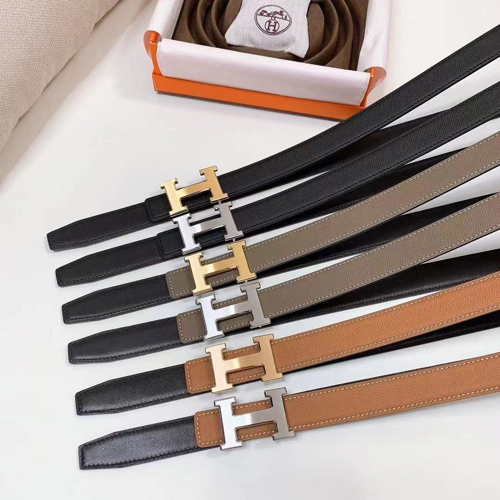 HERMÈS — Constance H Belt Buckle & Reversible Leather Strap