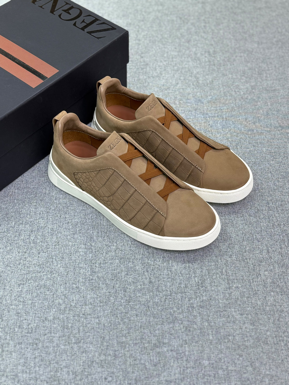 Zegna Luxury Casual Low-Top Sneakers