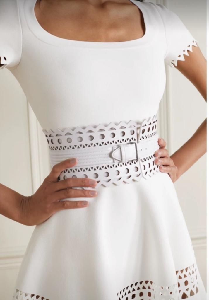 Alaïa Vienne Laser-Cut Corset Belt