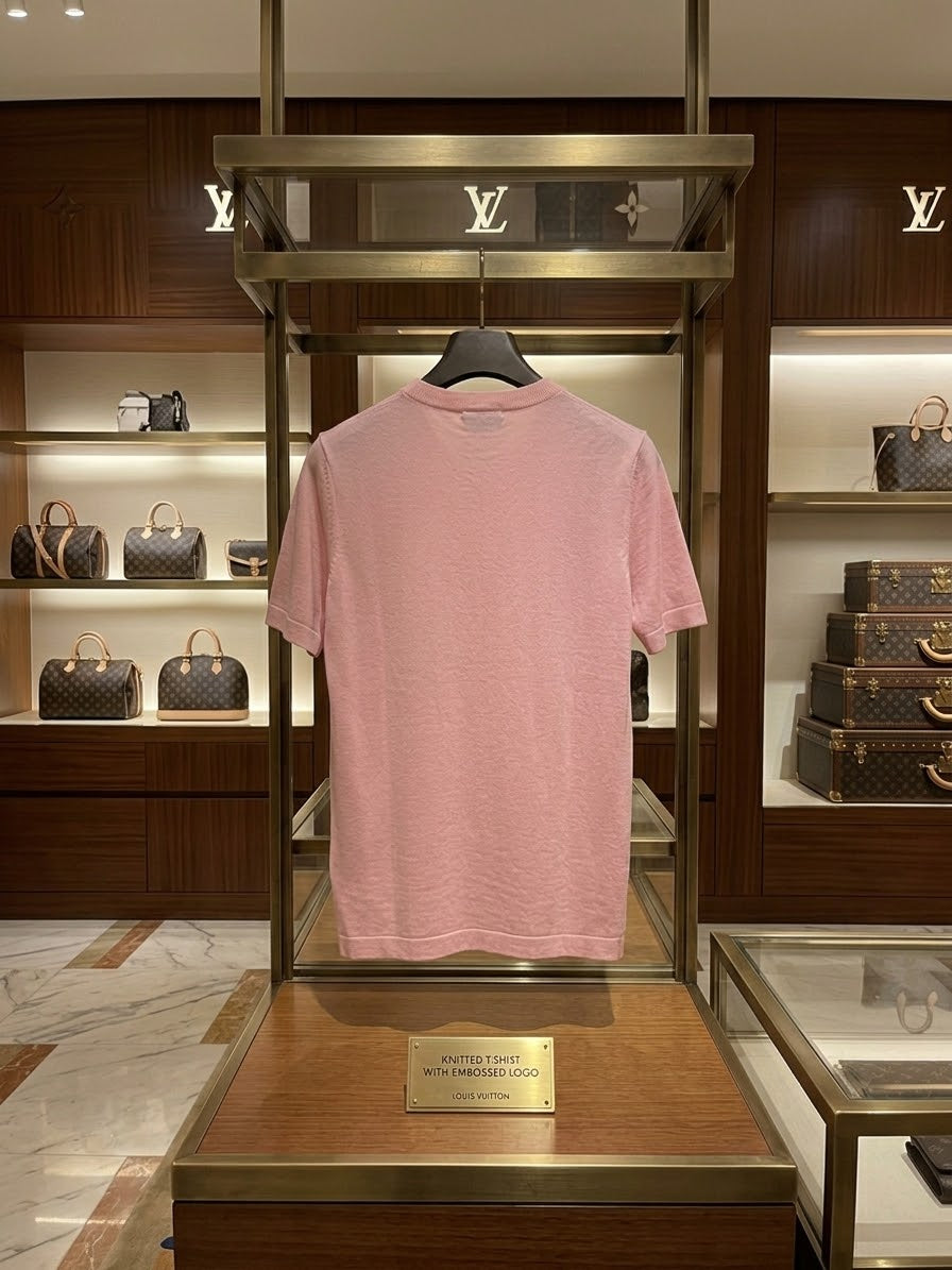 LV Raised Chest Lettering T Shirt