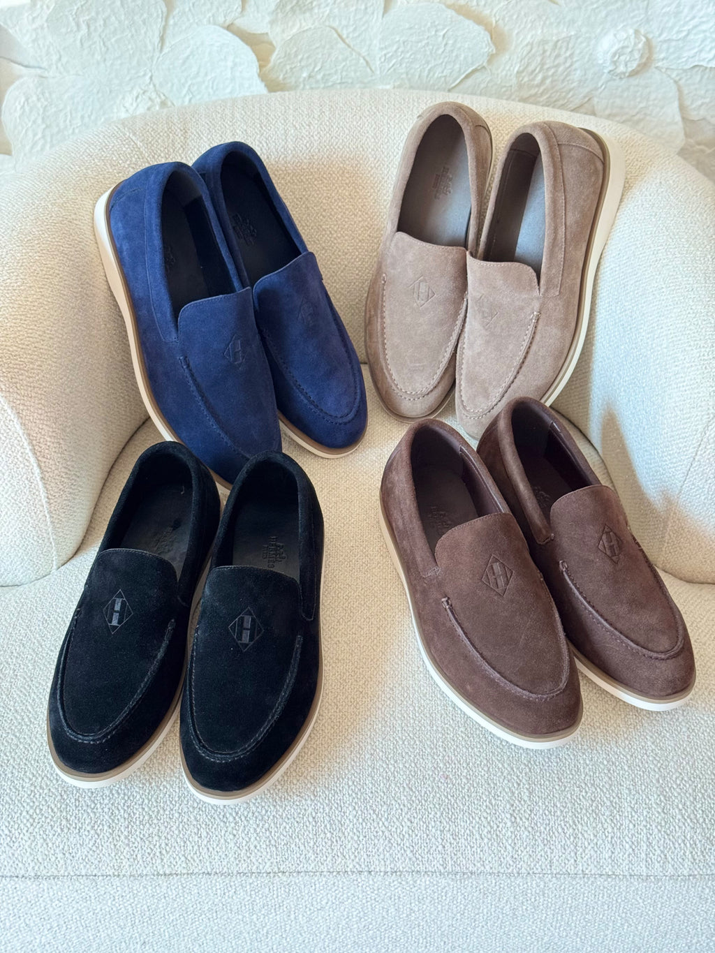 Hermès Men's Suede Loafers