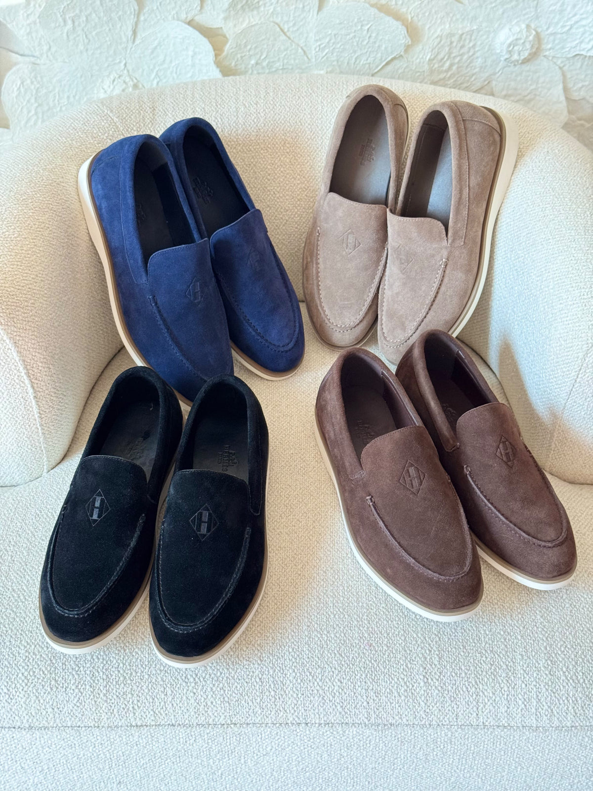 Hermès Men's Suede Loafers