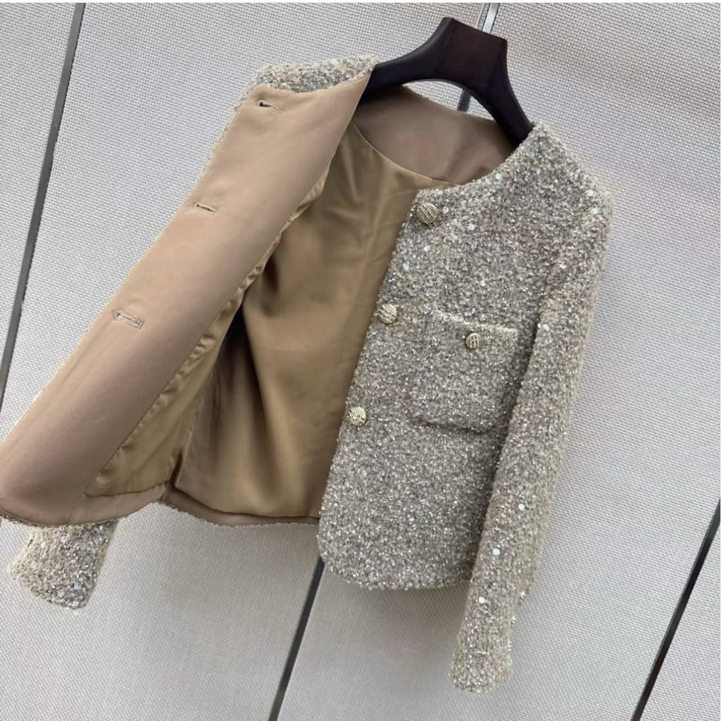 Chanel Classic Tweed Sequined Jacket