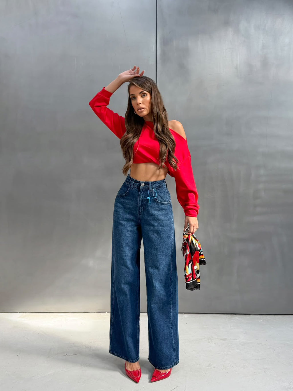 CHANEL Wide-Leg Jeans