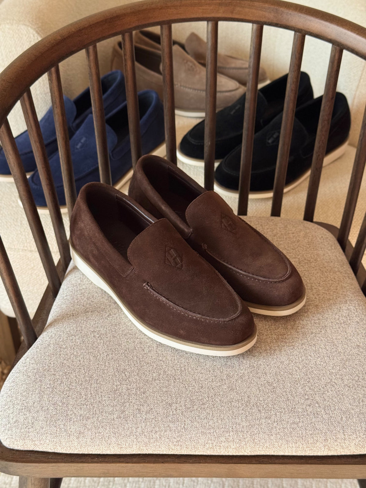 Hermès Men's Suede Loafers