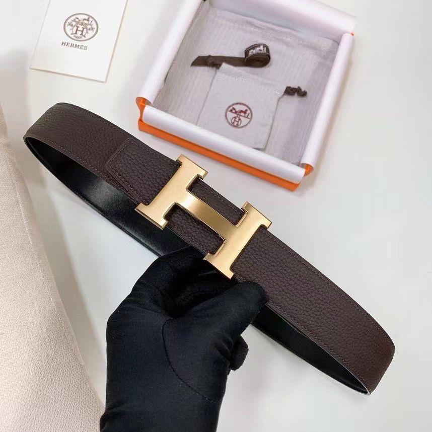 Hermès – Tube H belt buckle & Reversible leather strap 38 mm