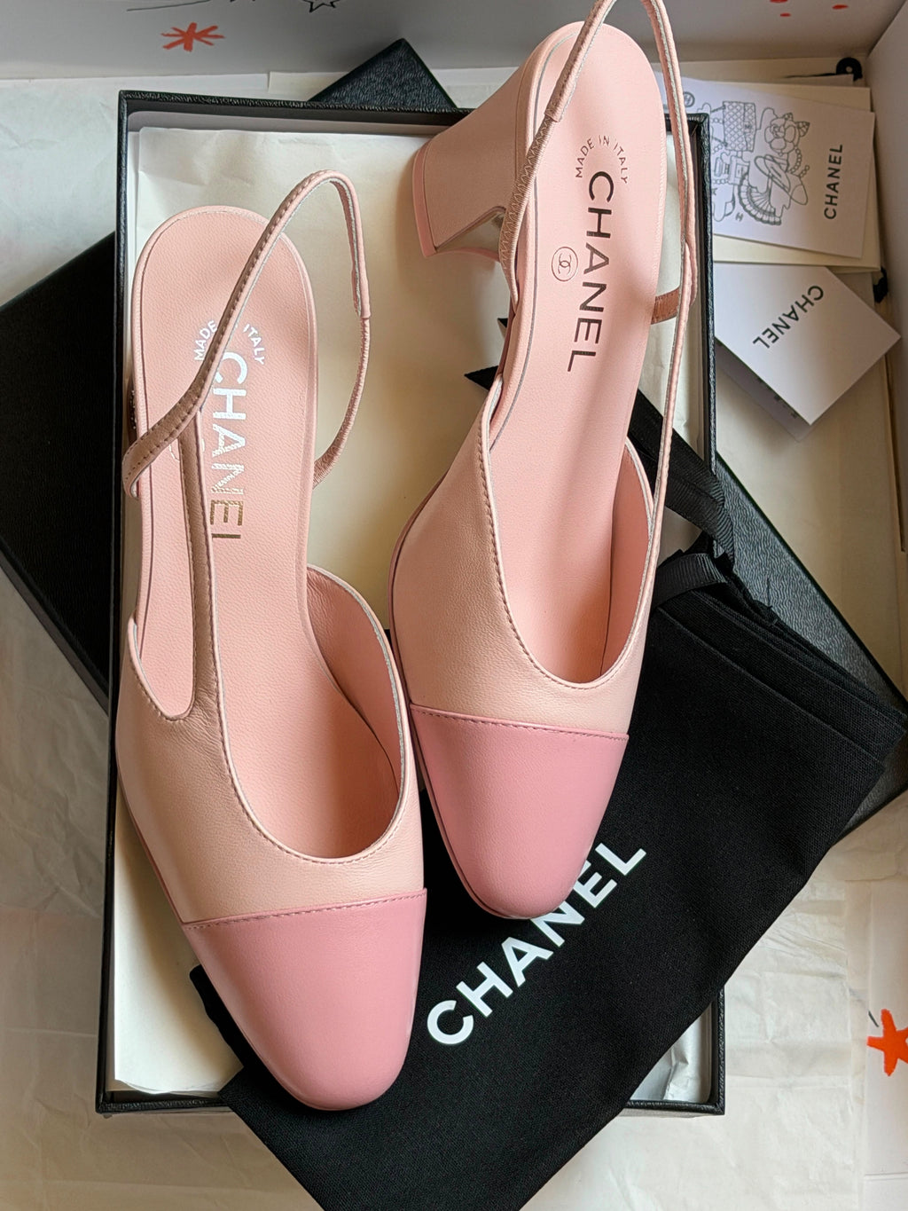 Chanel Slingback Pumps / Block