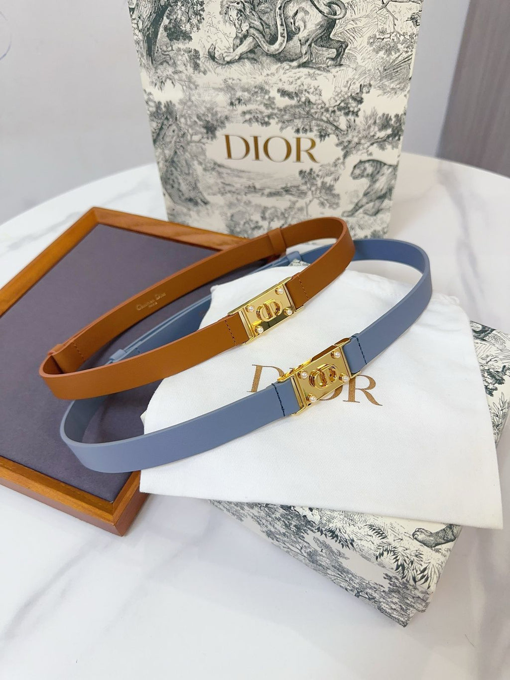 Dior D-Lock Pearl Belt